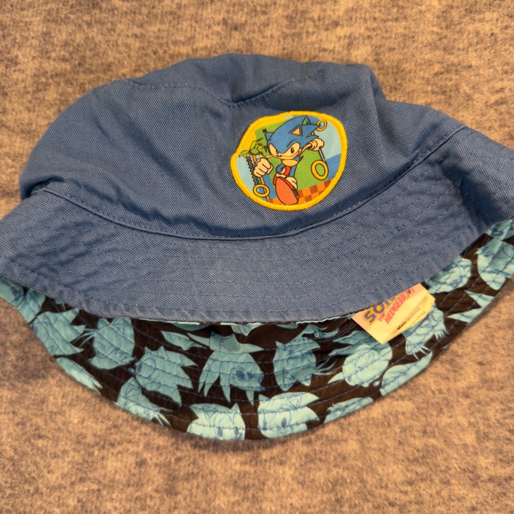 Sonic the Hedgehog Blue Bucket Hat Kids SEGA Berkshire Fashions OSFA